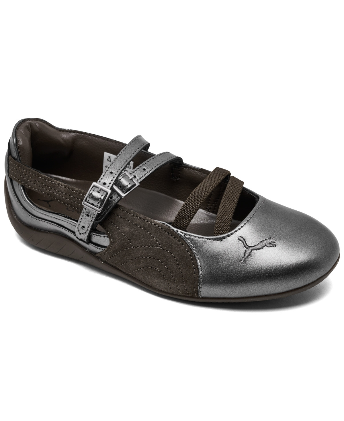 Puma Women's Speedboat Ballet Lux Mary Jane Casual Shoes from Finish Line - Chocolate Gum | Macy's