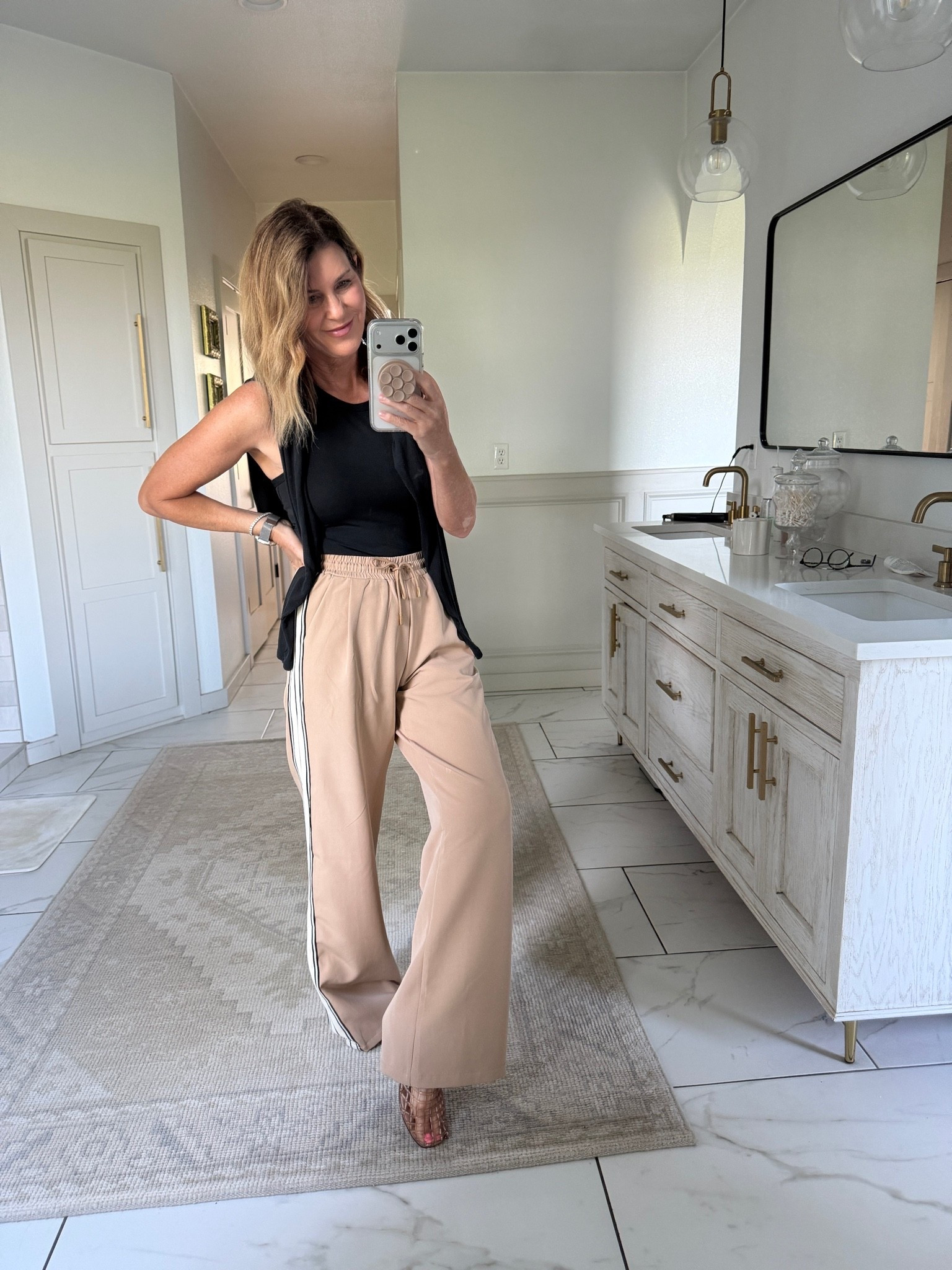 Ootd and my track pants are on sale! Wearing a size small (I have in black too)

#LTKOver40 #LTKootd