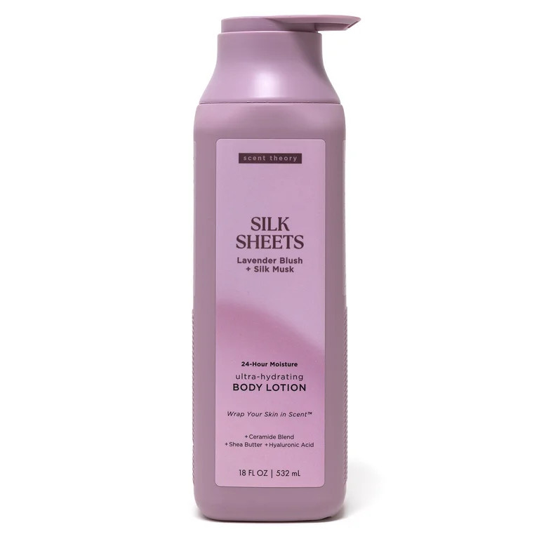 Scent Theory Body Lotion with Shea Butter, All Skin Types, Silk Sheets, 18 fl oz | Walmart (US)