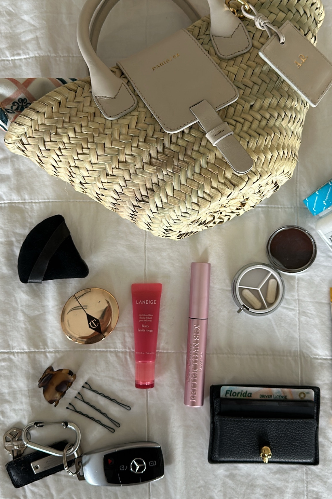 What’s in my bag? My essentials that are usually in my purse. Powder & a puff, lip gloss, mascara, hair clip & Bobby pins, wallet, keys, digestive enzymes & hydration packet! 

#LTKItBag #LTKBeauty #LTKStyleTip