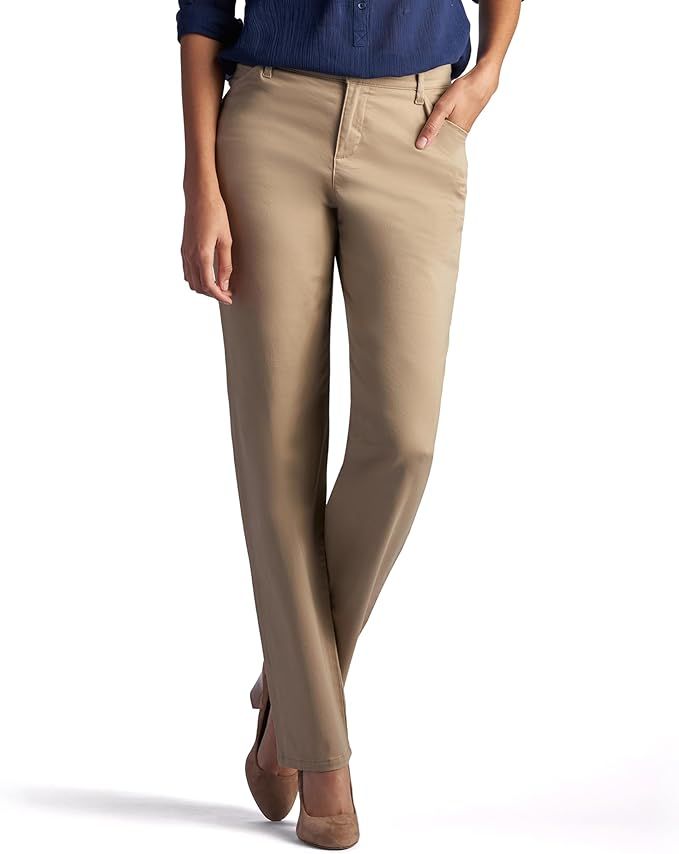 Lee Women's Relaxed Fit All Day Straight Leg Pant | Amazon (US)