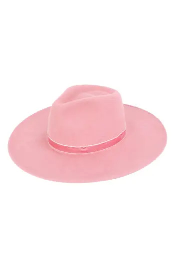 PETER GRIMM Jaylin Fedora Hat in Pink at Nordstrom Rack | Nordstrom Rack