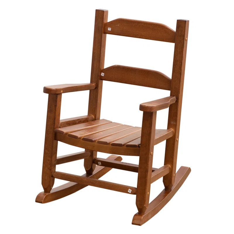 Danniell Child's Rocking Chair Kids Porch Rocker Indoor Outdoor Wood Ages 3-6 | Wayfair North America
