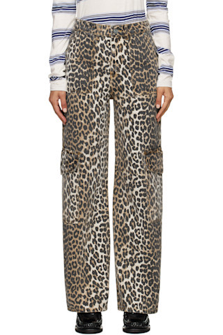 Black & Brown Printed Angi Jeans | SSENSE