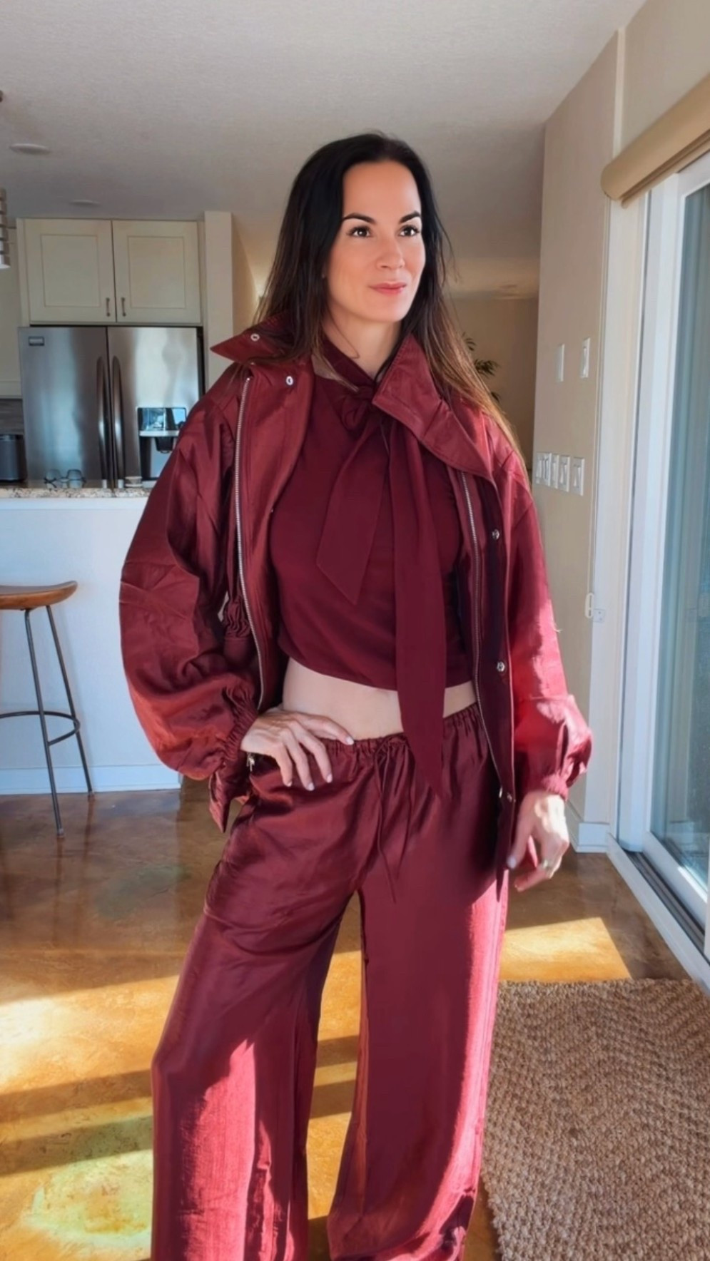 Apparently, I’ve entered my burgundy era… and I have zero plans of leaving. 🍷🤎

The silky wide-leg pants, the dramatic tie-neck top and that perfectly oversized jacket? Each piece is fabulous on its own, but together they are an entire mood.

Proof that monochromatic dressing can still have plenty of personality—and this color is basically fall doing its best work. Which piece would you wear first?

You can also shop the full look through the link in my bio and Stories. ✨

#BurgundyStyle #MonochromaticStyle #FallOutfitIdeas #ElevatedStyle #WideLegPants #Over40Style #FashionOver40 #NicoleColee

#LTKootd #LTKgrwm #LTKdayinmylife