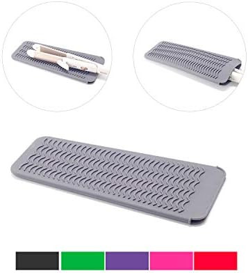 ZAXOP Resistant Silicone Mat Pouch for Flat Iron, Curling Iron,Hot Hair Tools（GREY） | Amazon (US)