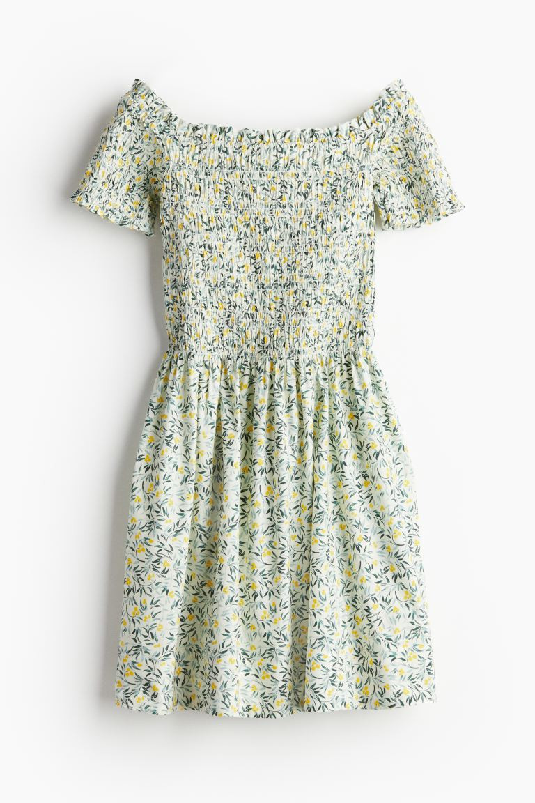 Smocked Off-the-shoulder Dress | H&M (US + CA)