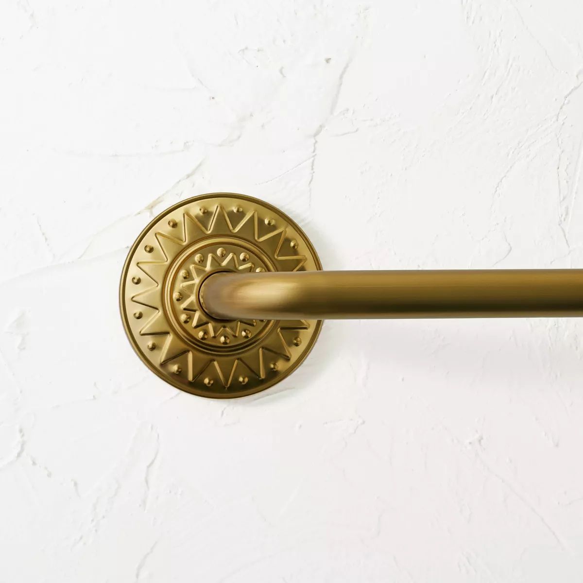 36"-66" Medallion Snap Grip French Curtain Rod Brass - Opalhouse™ designed with Jungalow™ | Target