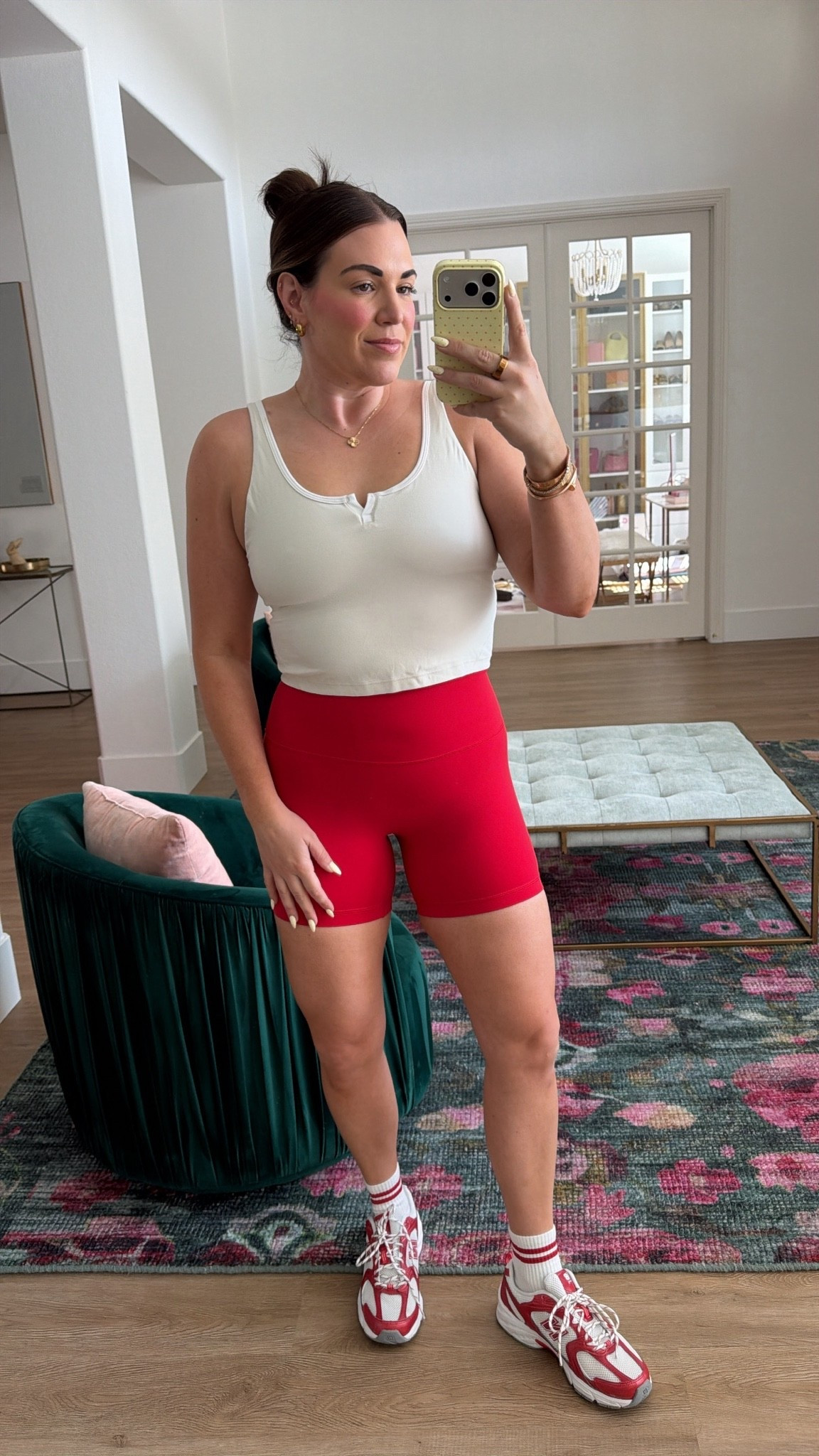 curvy midsize workout look! wearing size 12 in tank and 8 in shorts

#LTKMidsize #LTKActive #LTKfitnessgoals