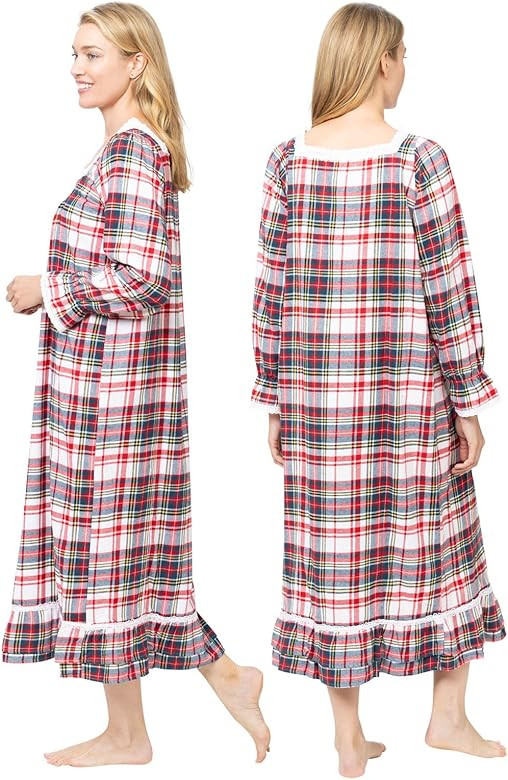 The 1 for U Martha Flannel Nightgown Women - Long Nightgowns for Women | Amazon (US)