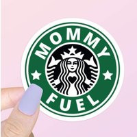 Starbucks Mommy Fuel Coffee Sticker | Water Bottle Laptop Bumper Planner | Etsy (US)