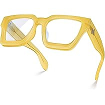 VISOONE Blue Light Blocking Glasses Rectangle Chic Preppy Look MultiColor Frame for Women Men RIV... | Amazon (US)