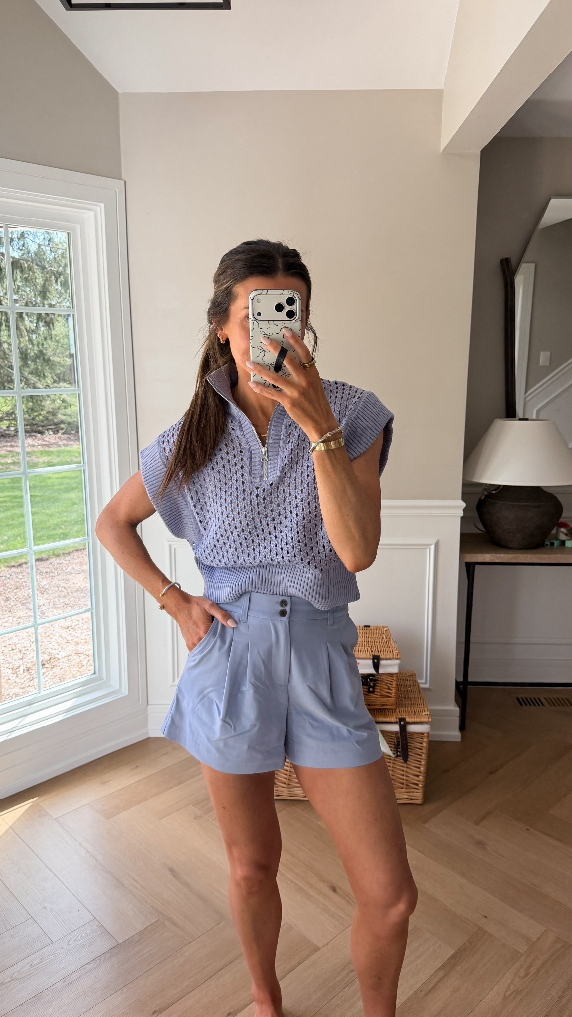 Loving this new periwinkle color from Varley!! This set is so comfortable but is SO elevated. Love a good matching set and this one does not disappoint! The shorts run big, I’m wearing an XXS so def size down! The top is an XS (also oversized fit!) 

#LTKootd #LTKActive #LTKTall