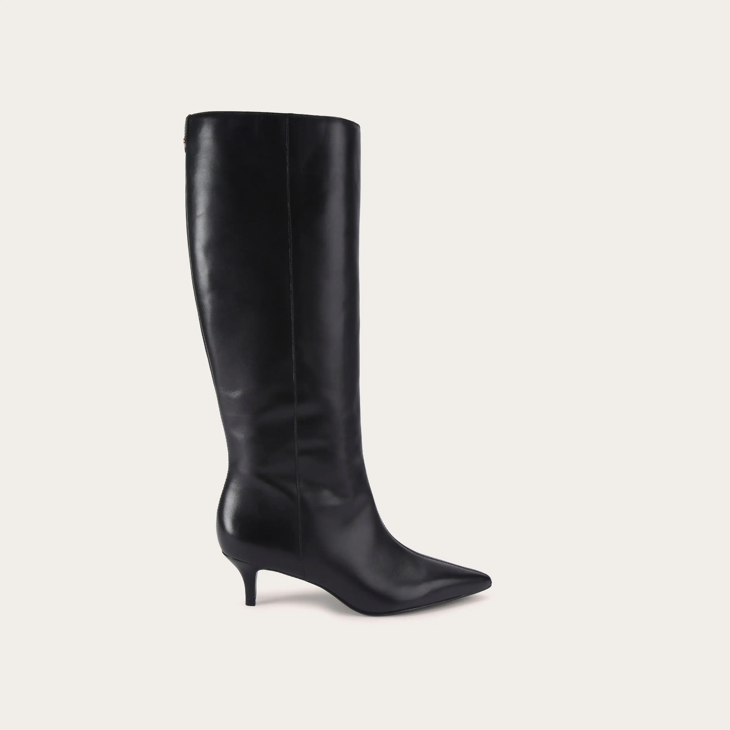 VENICE KNEE Black Leather Knee High Boot by CARVELA | Carvela