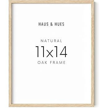 HAUS AND HUES 11x14 Wood Picture Frame - 11x14 Frame Wood Natural Wood Frame 11x14 Picture Frame ... | Amazon (US)