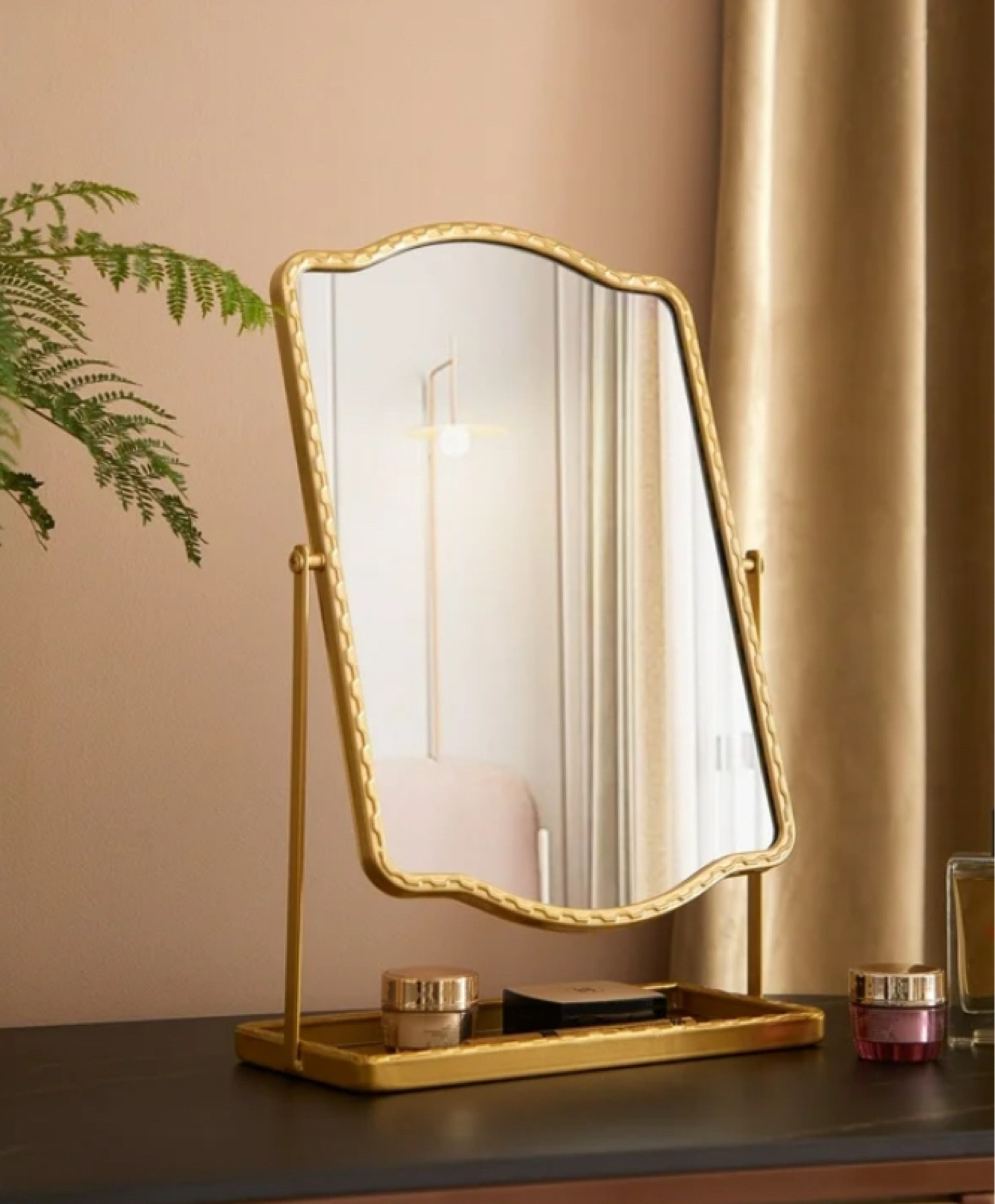 Walmart vanity mirror. 
#mirror 
#homedecor

#LTKhome