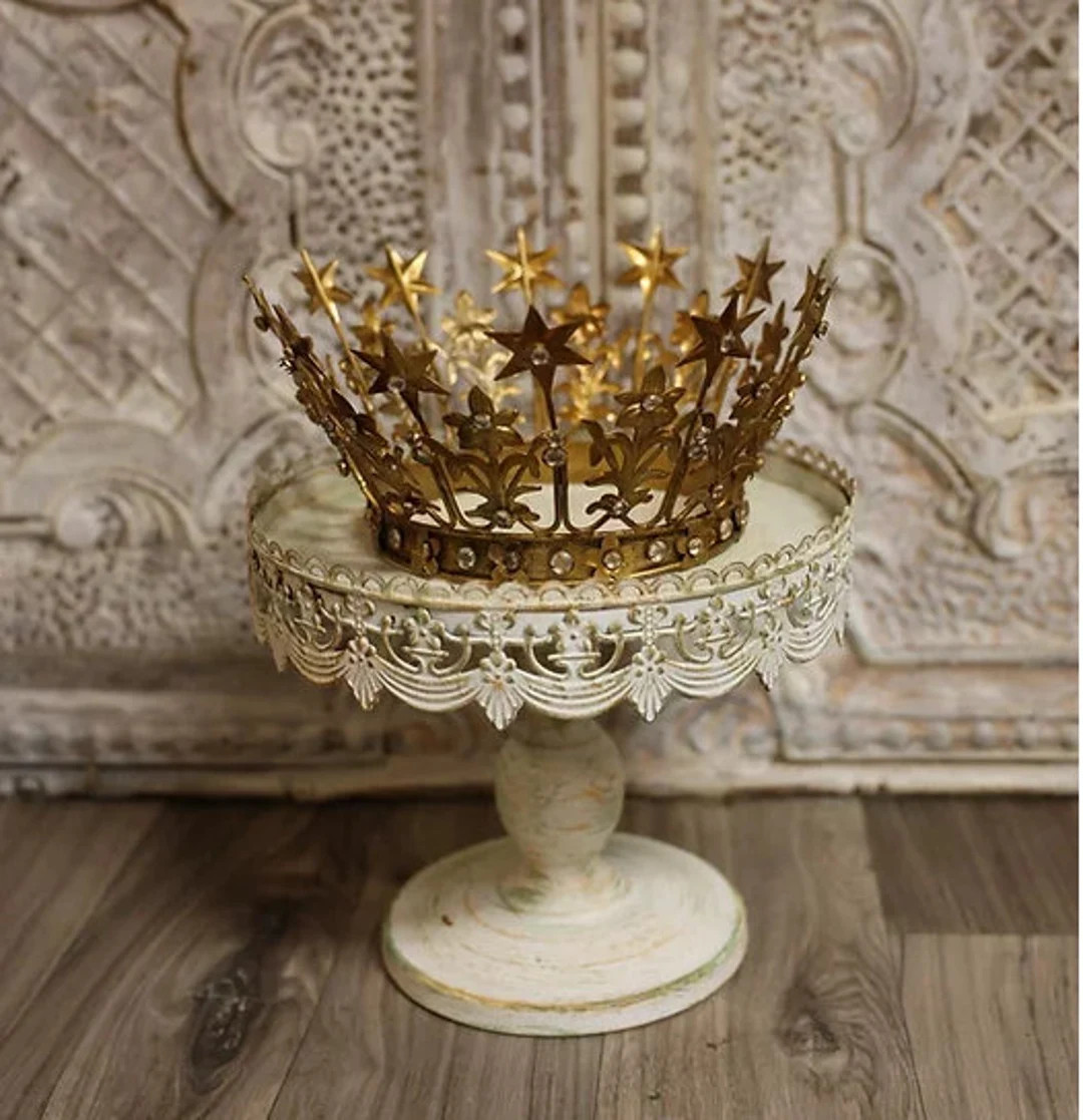 Antiqued Goddess Crown, Star Crown, Santos, French, Antique Gold, Photography - Etsy | Etsy (US)