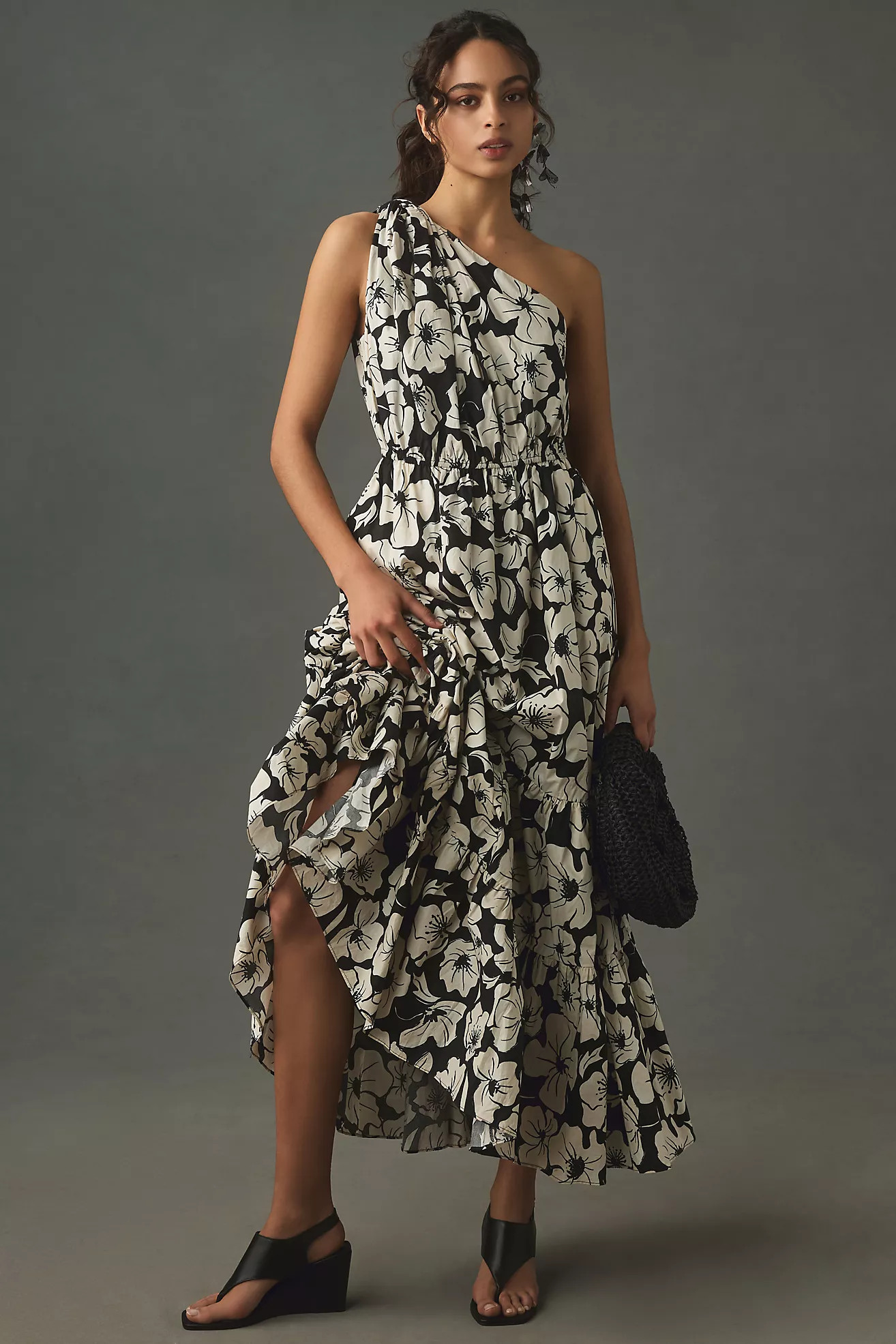 English Factory One-Shoulder A-Line Maxi Dress | Anthropologie (US)