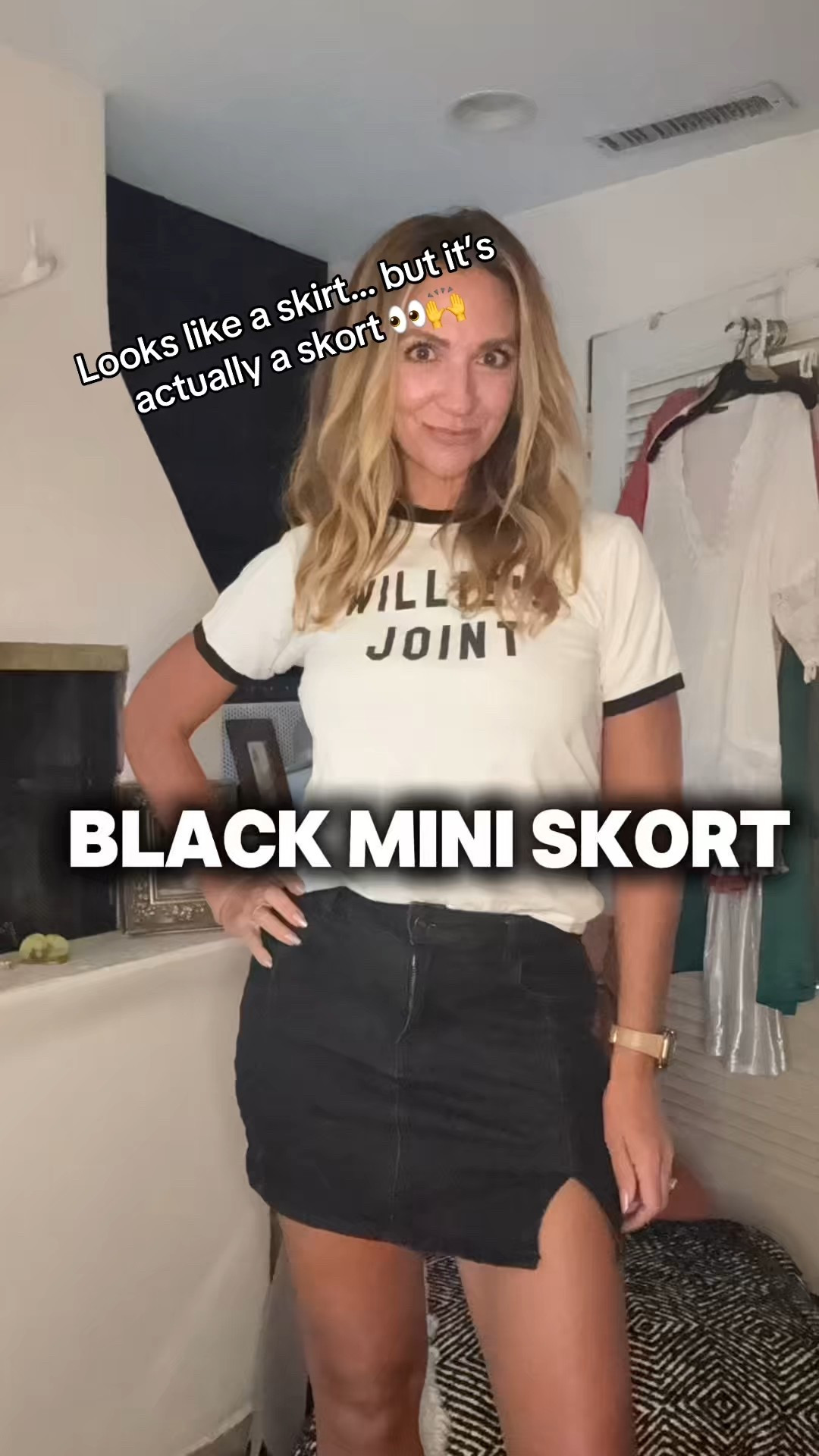 This black denim mini skort is a total game-changer 💃 Hidden shorts underneath make it perfect for concerts, nights out, or running around during the day. Wear it now with a tee + sneakers, and style it with tights + boots this fall 🍂 I’m 5’7”, size 6 wearing a medium. Linking it here—viral & selling fast, so grab yours before it’s gone! 🖤 



Fall outfit 

#LTKStyleTip #LTKFindsUnder50 #LTKOver40