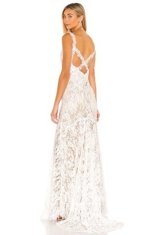 HEARTLOOM Della Gown in Ivory from Revolve.com | Revolve Clothing (Global)