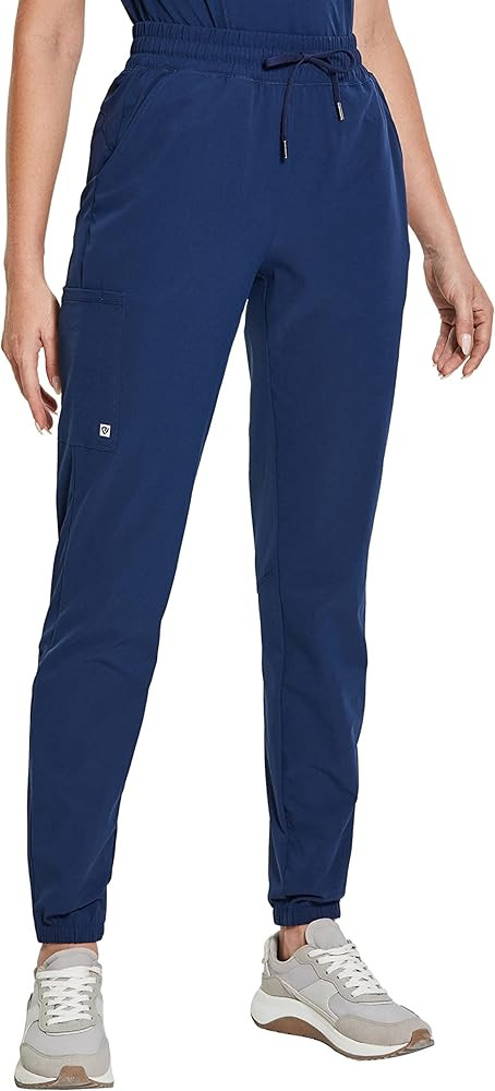 High Waisted Scrub Pants for Women with 5 Pockets Drawstring Jogger Pants for Medical Students | Amazon (US)