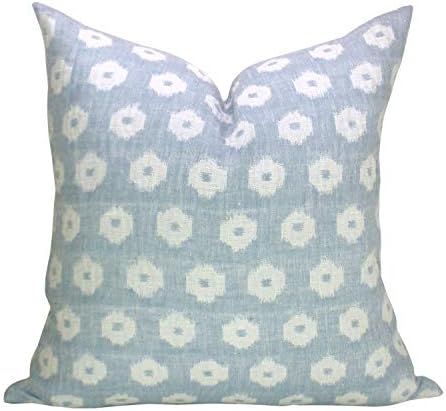 Flowershave357 Timur Weave Pillow Cover in Sky Blue Background | Amazon (US)