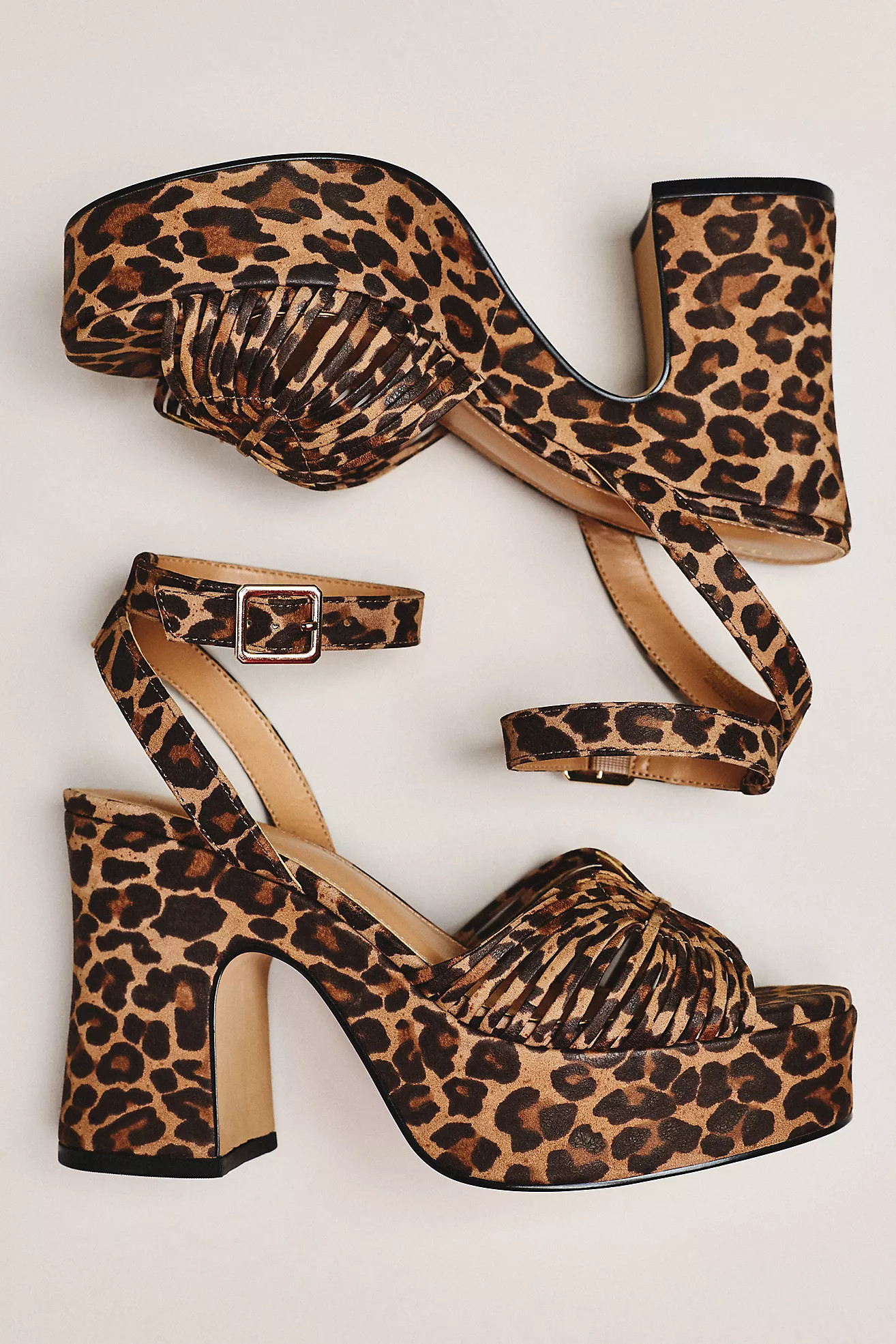 Maeve Lorelei Leather Platform Sandals | Anthropologie (US)