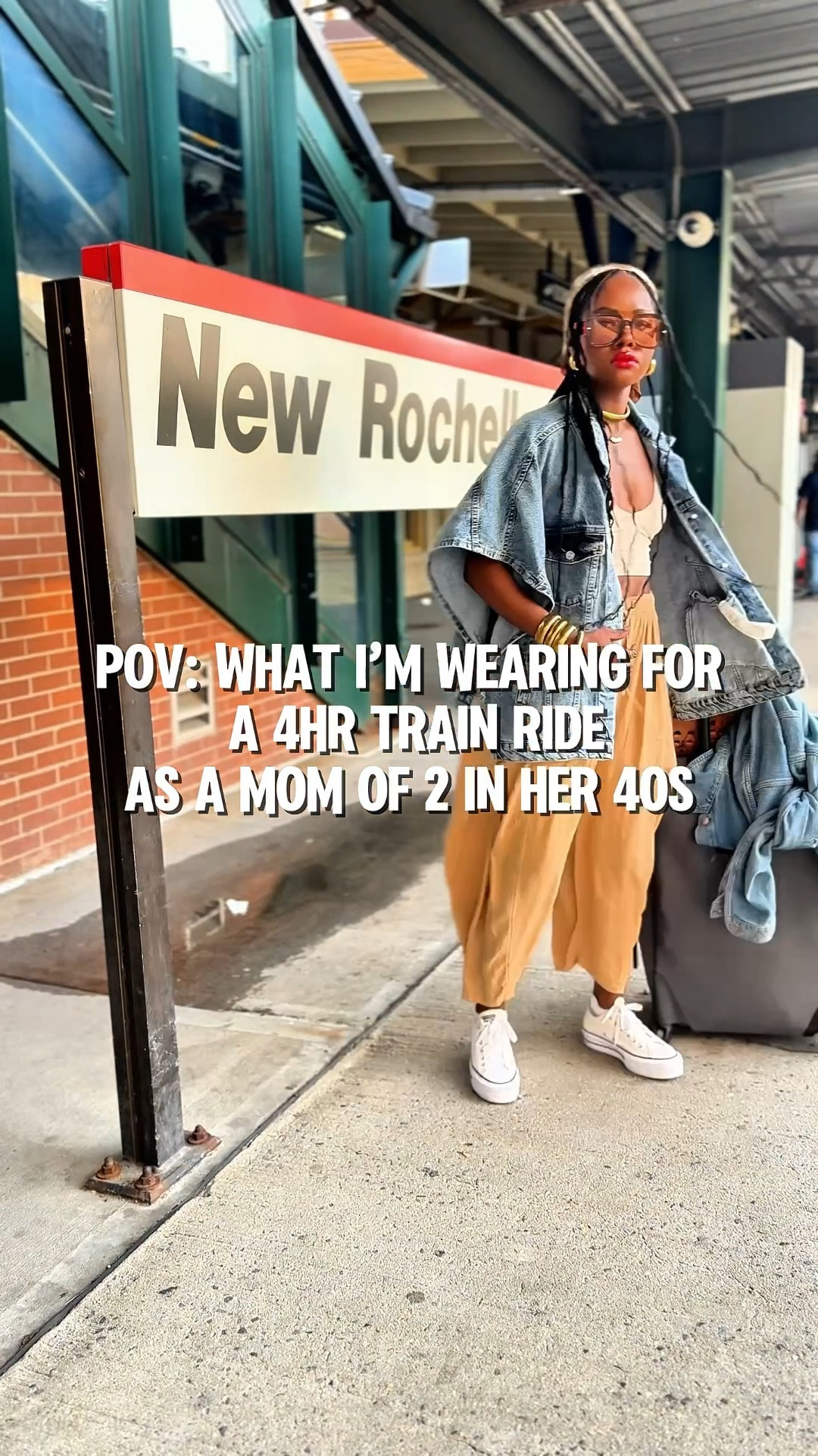 
What I wore for my New York train station look
Free People bralette • Free People pants • Converse Chuck Taylors • Shein oversized denim jacket + headscarf

Over 40 travel outfit idea that’s comfortable, cute, and easy for a quick weekend. 

#LTKover40 #LTKstyle #LTKfashion #LTKtravel #over40style #over40fashion #momstyle #traveloutfit #trainstationstyle #freepeople #converse

#LTKSeasonal #LTKOver40