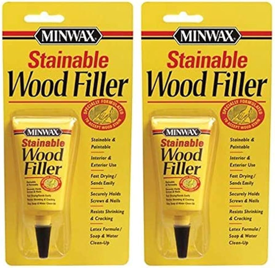 Minwax 42851000 Stainable Wood Filler, 1-Ounce 2 Pack | Amazon (US)