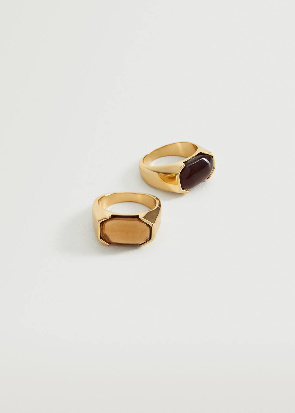 Crystal rings set | MANGO (UK)