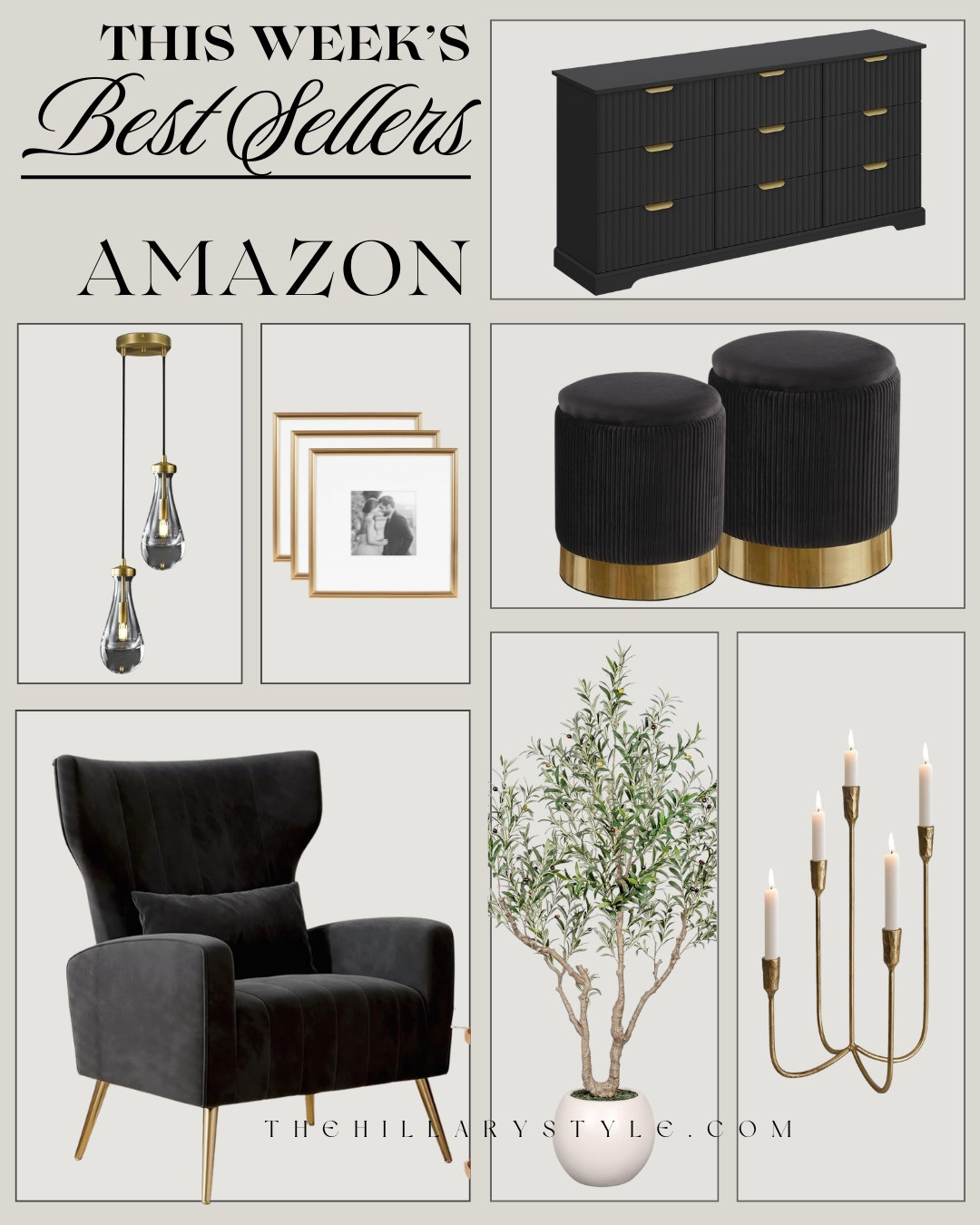 THIS WEEK’S BEST SELLERS — AMAZON HOME FAVORITES! These Amazon best sellers are all about elevated home style that still feels livable. From statement lighting and sculptural accents to timeless furniture pieces, each item brings a polished, modern feel while staying functional for everyday life. Neutral, classic, and pieces you’ll love long-term.

#Amazon #TheHillaryStyle #AmazonBestSellers #HomeBestSellers #ModernHome #NeutralHome #HomeDecorFinds #TimelessDesign #AffordableLuxury 

 #LTKmomlife #LTKOver40 #LTKHome