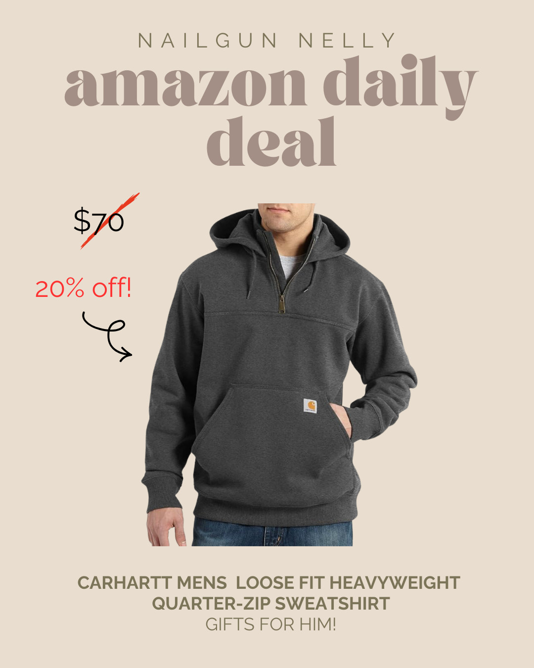 Amazon Daily Deal! - Gifts for him!

Carhartt mens Rain Defender Loose Fit Heavyweight Quarter-zip Sweatshirt 

 #LTKGiftGuide #LTKSaleAlert #LTKMens