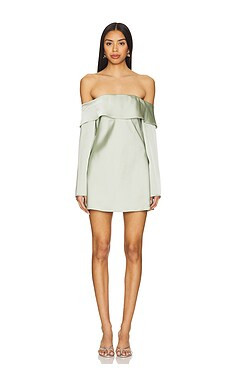 House of Harlow 1960 Cassia Mini Dress in Sage from Revolve.com | Revolve Clothing (Global)