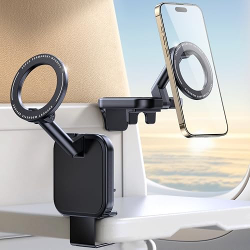 This Hill Airplane Phone Holder for Magnetic Accessories, Universal Flight Travel Phone Holder Mount for Beach Vacation Cruise Traval Essentials Recording Compatible with iPhone 12-17 Series | Amazon (US)