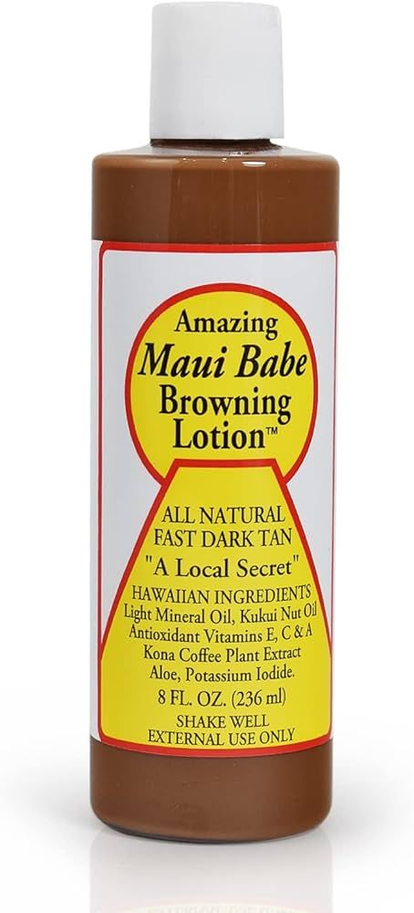 Maui Babe Browning Lotion- Tan Accelerator Cream For Faster Tanning- All Natural Hawaiian Brownin... | Amazon (US)