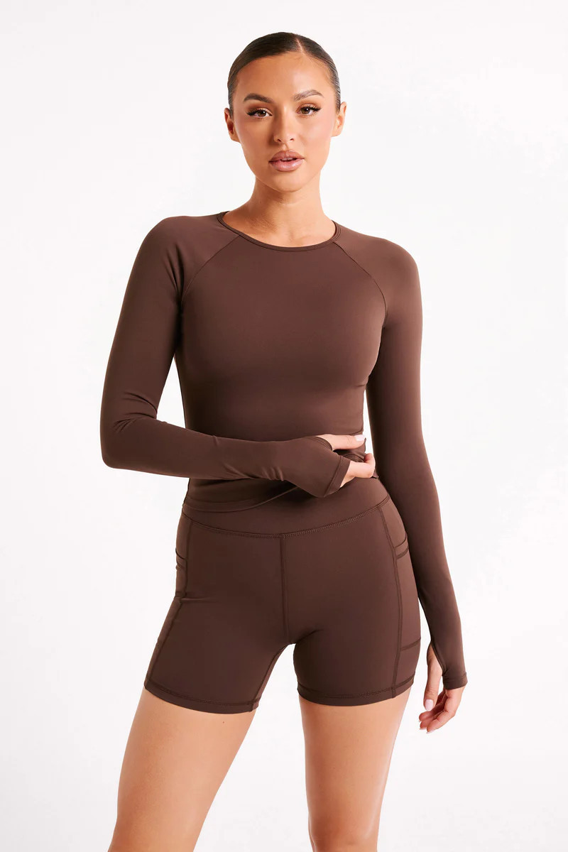 Venus Long Sleeve Top - Dark Chocolate | MESHKI US