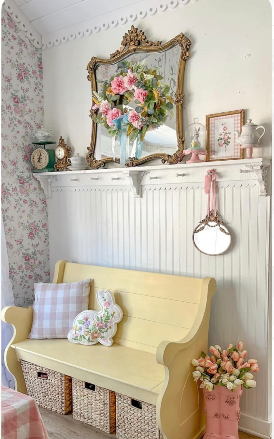 This little corner just makes me happy 🥹🌸

I didn’t do anything crazy—just layered soft colors, florals, and a few of my favorite pieces… and somehow it all came together in the sweetest way.

It’s my reminder that you don’t need a full makeover to love your home again 🤍

Comment shop and I’ll send you links to everything I used 💕

#cottagehome #cottagestyle #springdecor #cozyhome #cottagecore #homeinspo