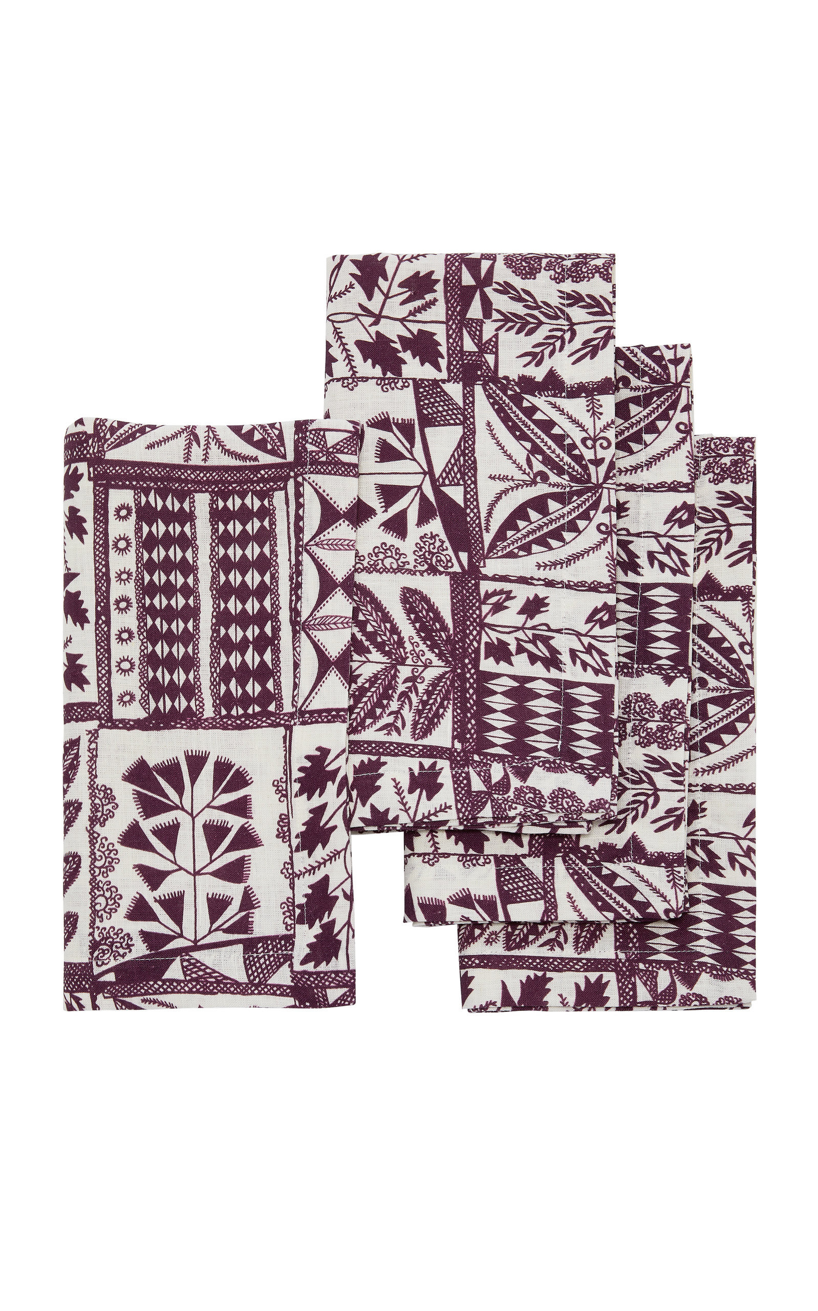 Exclusive Set-of-Four Oak Spring Trellis Dinner Napkins | Moda Operandi Global