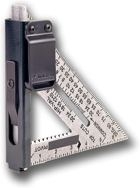 SquareMaster | Square Holder - Clip-On Rafter Square Holster for Tool Belt - Great for Carpenters... | Amazon (US)