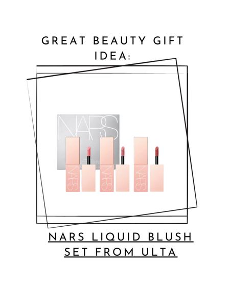 I found the perfect gift idea for the makeup and beauty lovers in your life! This 3 piece Nars liquid blush set is perfect for their collection 

#giftideas #makeup #ulta #giftguide #beautyfinds 

#LTKbeauty #LTKGiftGuide #LTKHoliday
