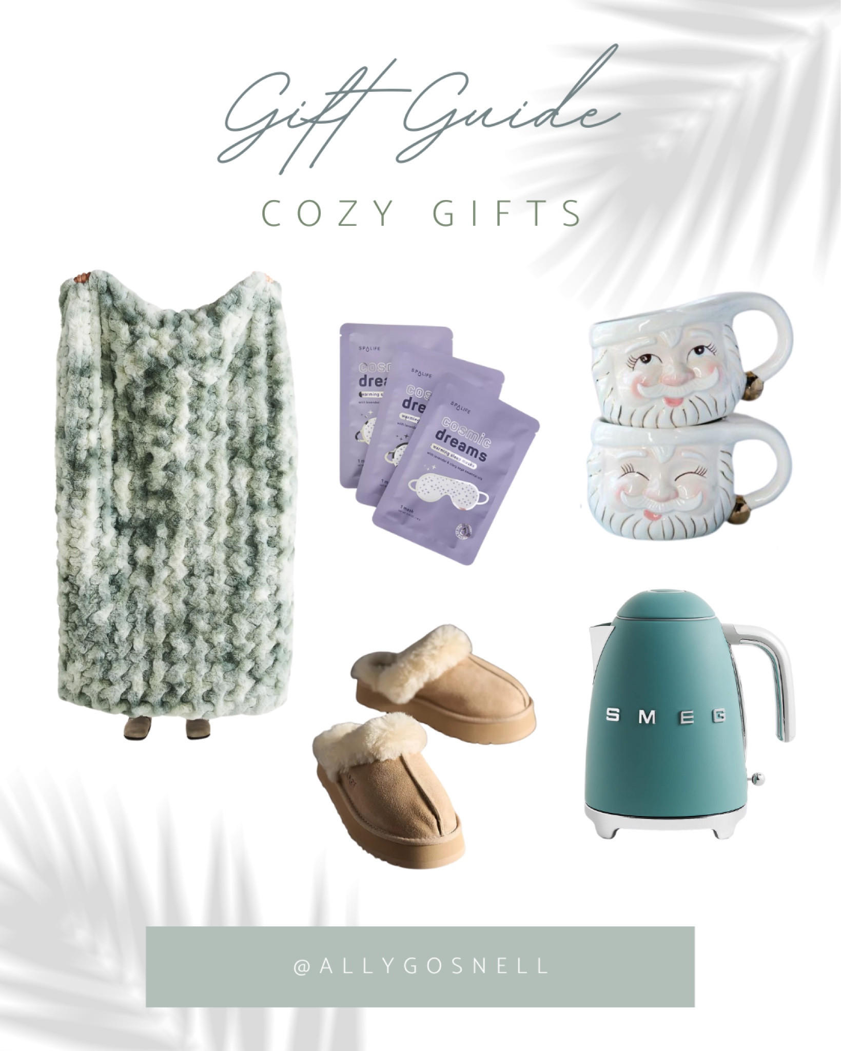 Cozy Gifts for the Homebody ✨ Friday night in? Stay cozy with a mug of hot chocolate, slippers and a luxe blanket. 

Gift Guide: Cozy Gifts

Throw blanket, kettle, papa noel, eye mask, slippers, Anthropologie, smeg, ugg, gift guide 2024, holiday 2024

#LTKCyberWeek #LTKGiftGuide #LTKHoliday