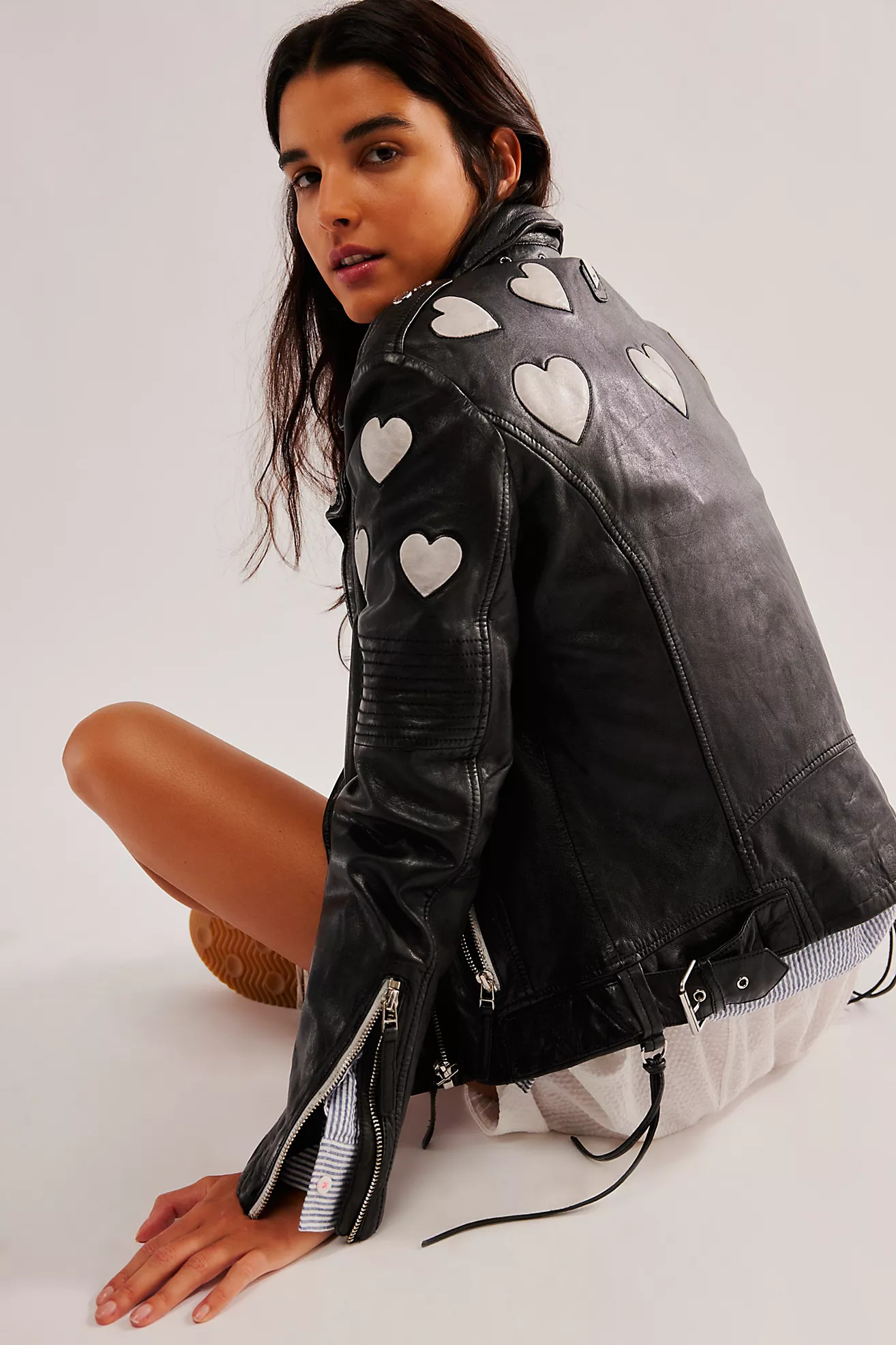Reo Heart Moto Jacket | Free People (Global - UK&FR Excluded)