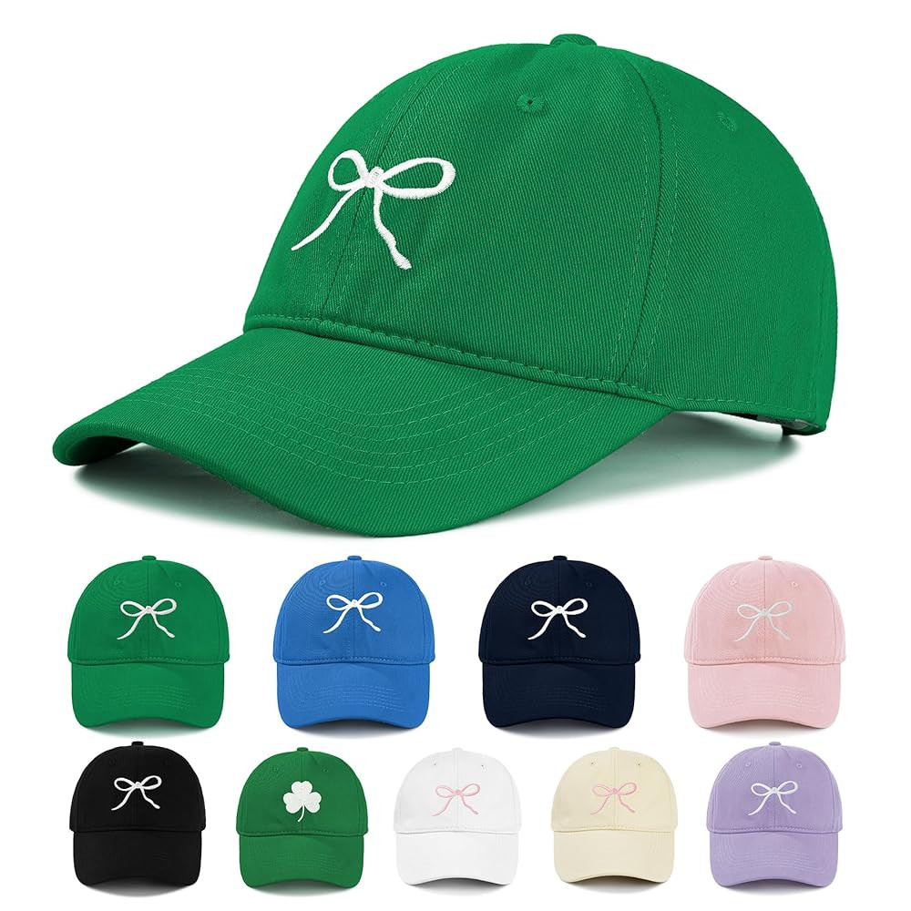 Zando Bow Baseball Cap for Women Men Girls Dad Trendy Adjustable Trucker Hat Cute Y2k Travel Golf... | Amazon (US)