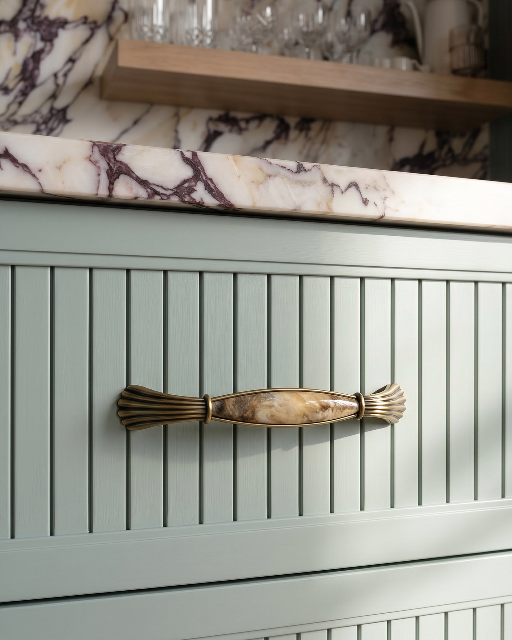 Shop the look:
- Marble handles
- Brass handles 
- Wood console
- Tables

#LTKhome #LTKsale #LTKstyletip