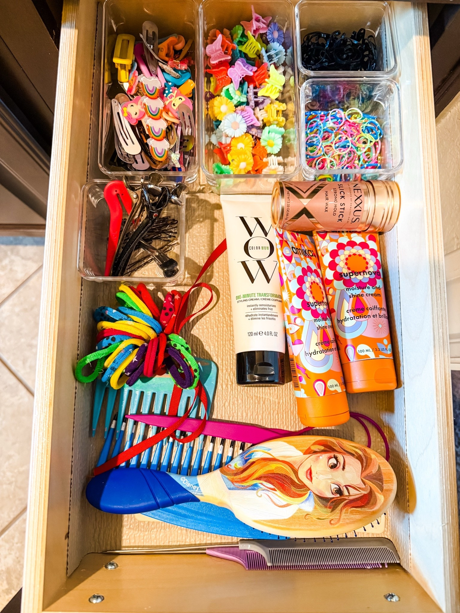 I have been on a journey to get everything organized. 
I love these clear containers for organizing my daughter’s hair clips and supplies.

#LTKBeauty #LTKOver40 #LTKKids