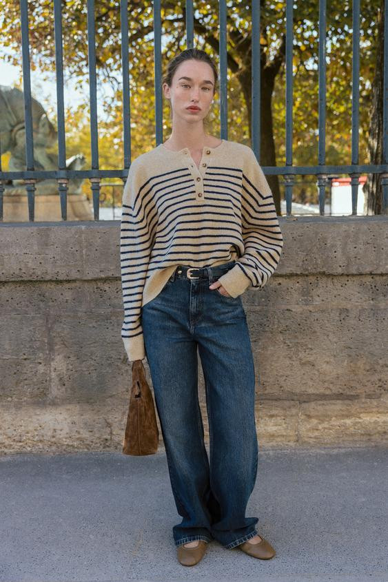 STRIPED KNIT SWEATER | Zara US