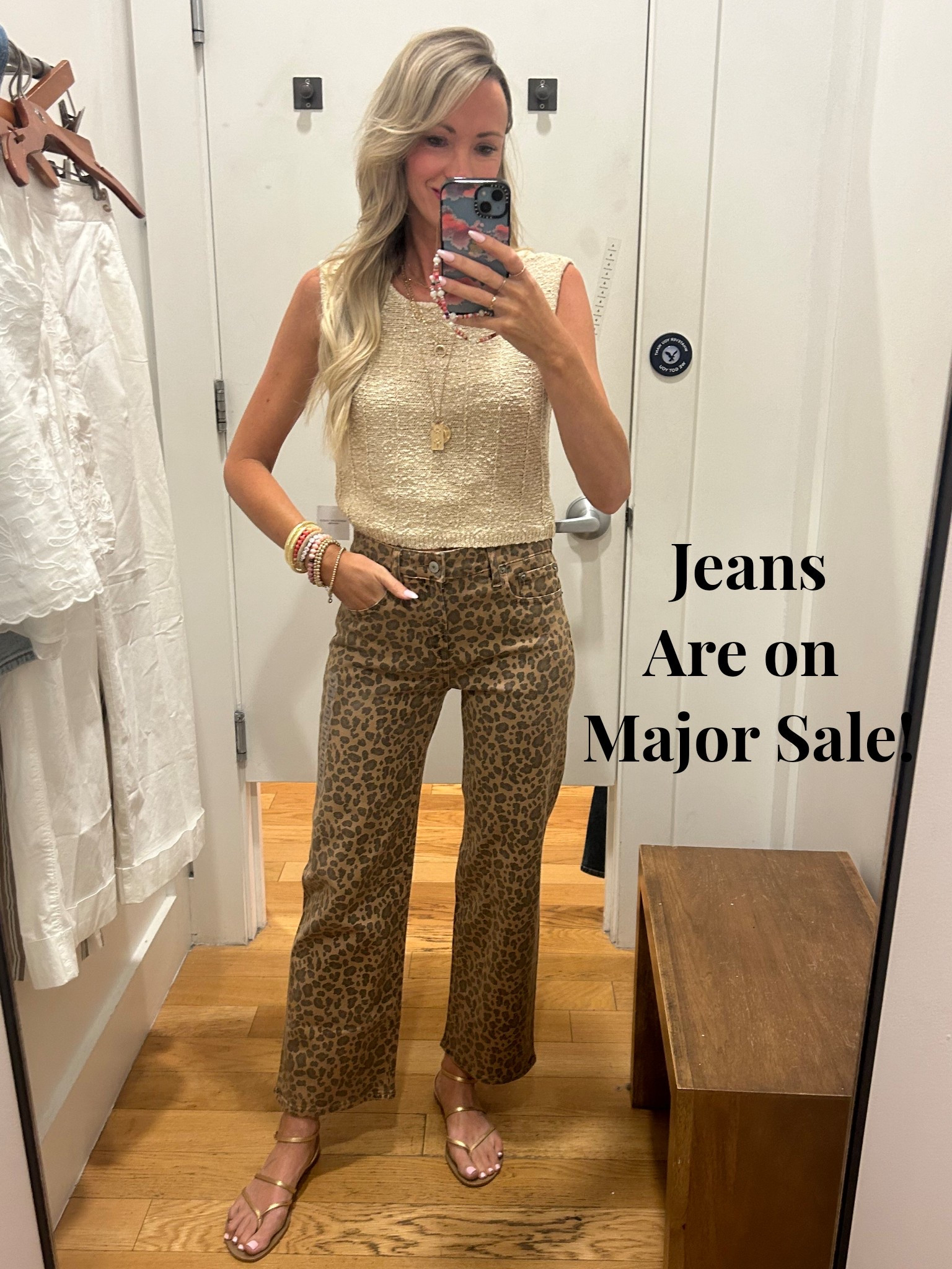 I love these jeans! They came home with me! Haha i am wearing a 00. I would say I sized down a size. 
Top- xs
The top ties in the back! Really cute for spring and summer! 

#LTKWatchNow #LTKStyleTip #LTKFindsUnder50