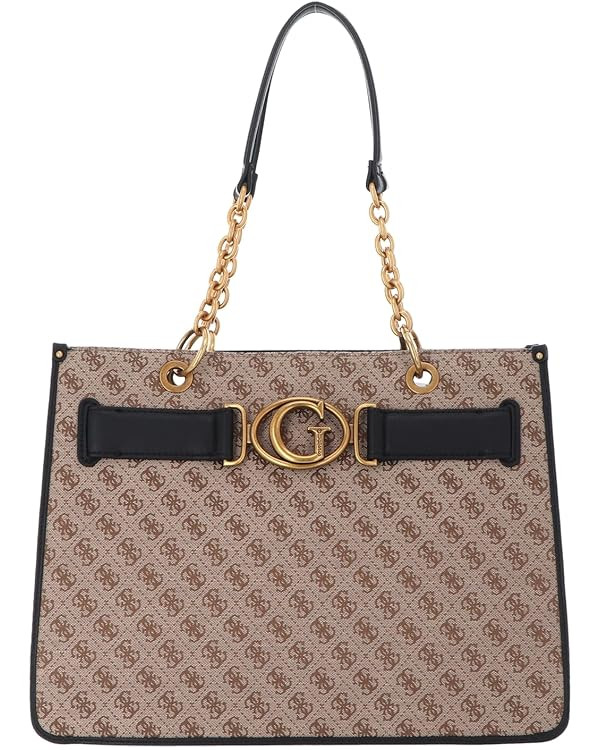 GUESS HWJB8414230 Women's Aviana Tote Latte Black Bags (Lattee, One Size) | Amazon (UK)