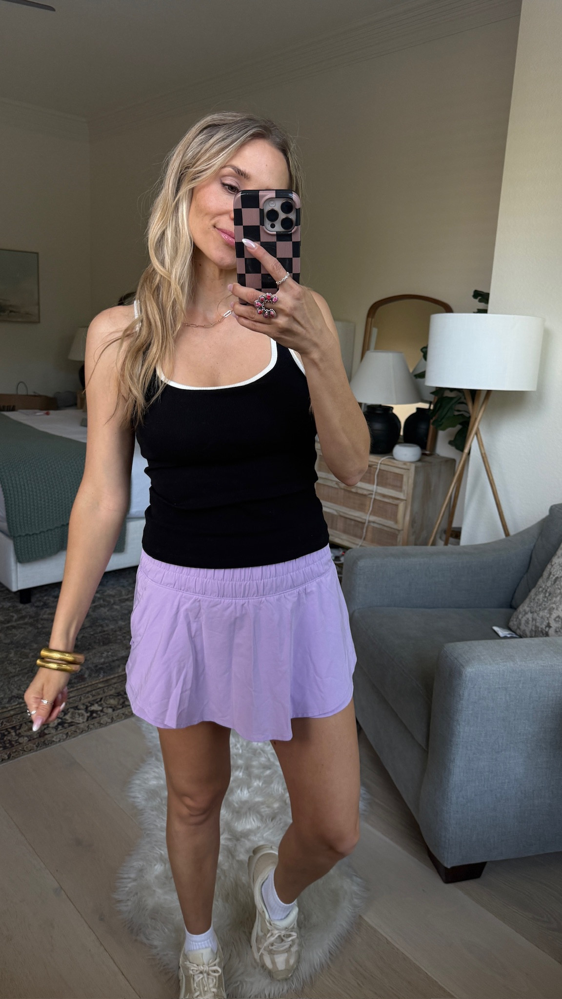 Loving this workout outfit from Amazon. The purple skirt is oos, but I linked other colors. 

Wearing size S // my tts.

#LTKFindsUnder50 #LTKActive #LTKShoeCrush