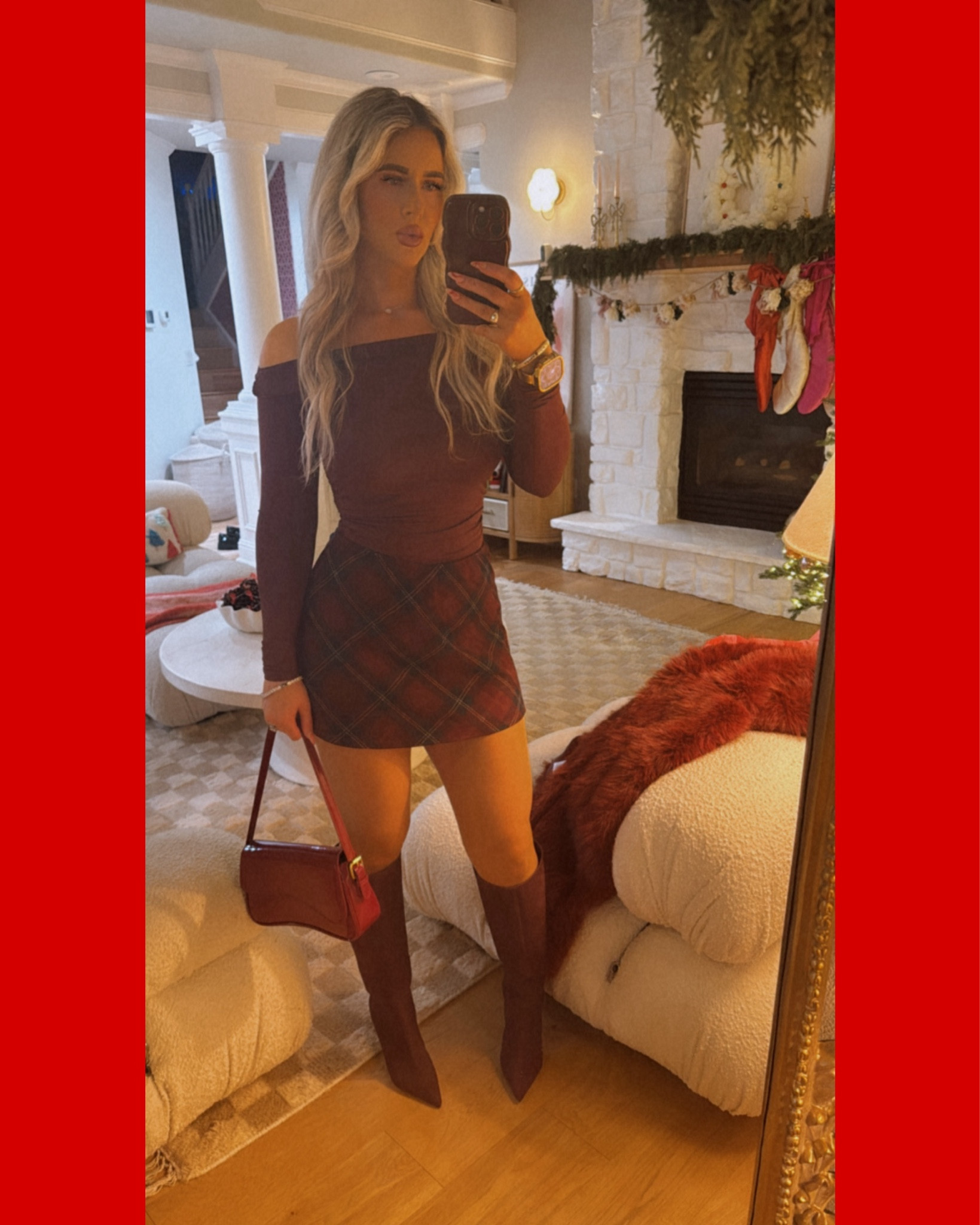 Party ready or girls night out ready in this perfect maroon plaid skirt and top from Target 🎯. Run …don’t walk! Skirt also has built in shorts! Skirt in size small for reference and top in xs. Pair with maroon boots or closed toe high heels and a maroon bag from Amazon.

#LTKootd #LTKSeasonal #LTKHoliday